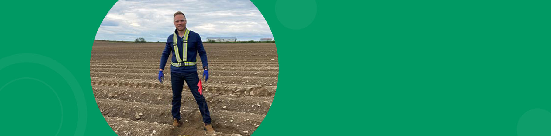 Shaun Pelkey - McCain Foods potato farmer in potato field