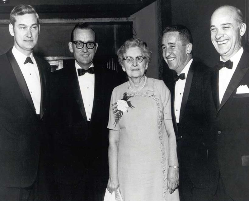 McCain family picture from the 1950s. Mother and four sons.