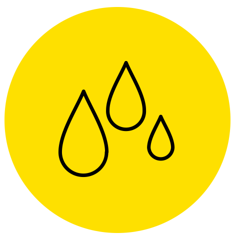Icon of water droplets
