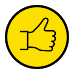 Icon of thumbs up