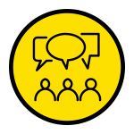 Icon of people talking